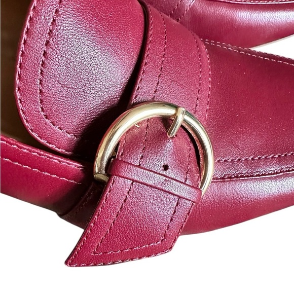 Marc Fisher Oralin heeled Loafer. Burgundy size 8.5. - Picture 3 of 8